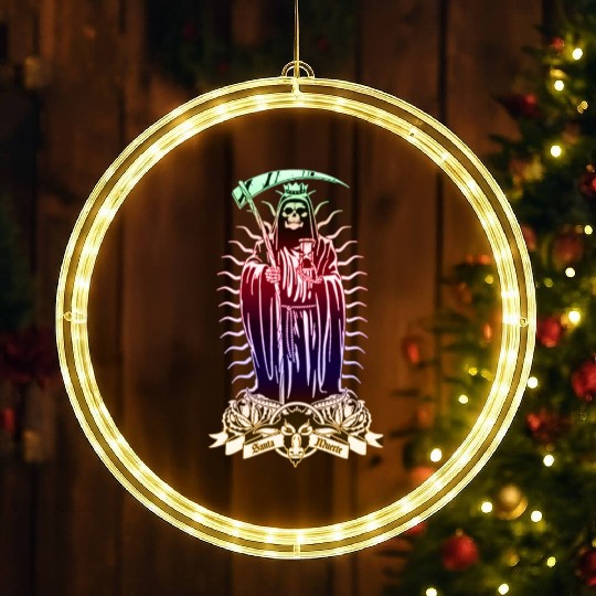 Santa Muerte - Santisima Muerte - Holy Death LED Christmas Window Lights