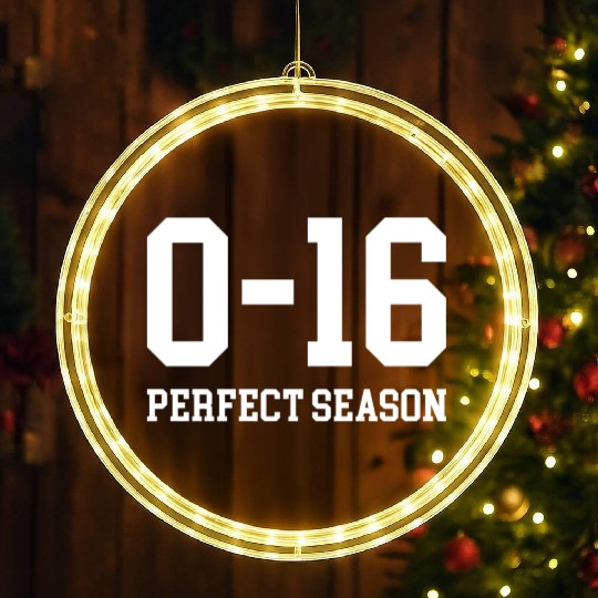 Detroit Lions 0 16 Perfect Season LED Christmas Window Lights