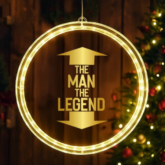 the man the legend LED Christmas Window Lights