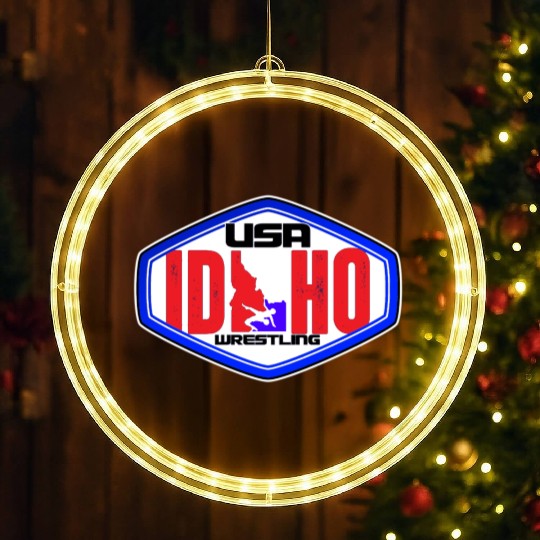 Idaho Division Team USA Wrestling LED Christmas Window Lights
