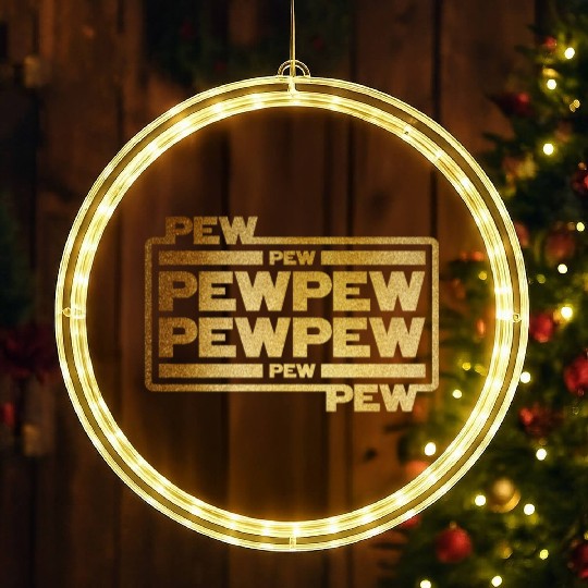 Pew Pew Pew LED Christmas Window Lights