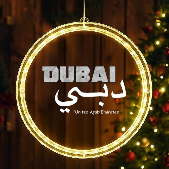 Dubai Elegant United Arab Emirates UAE Clothings LED Christmas Window Lights