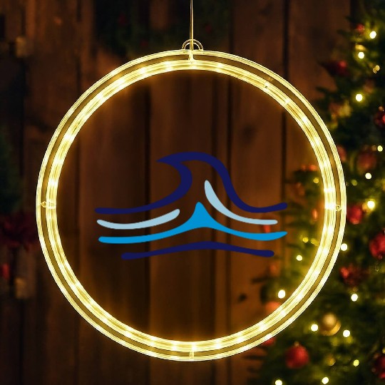 Wave surfing sailing LED Christmas Window Lights
