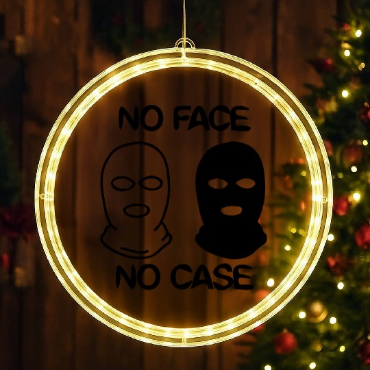 no face no case LED Christmas Window Lights