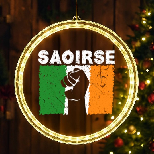 Saoirse Irish Republican Conservative Capitalist I LED Christmas Window Lights