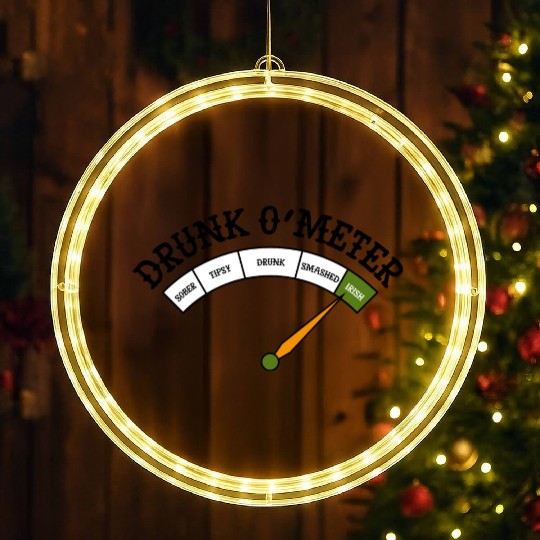 Drunk O Meter LED Christmas Window Lights