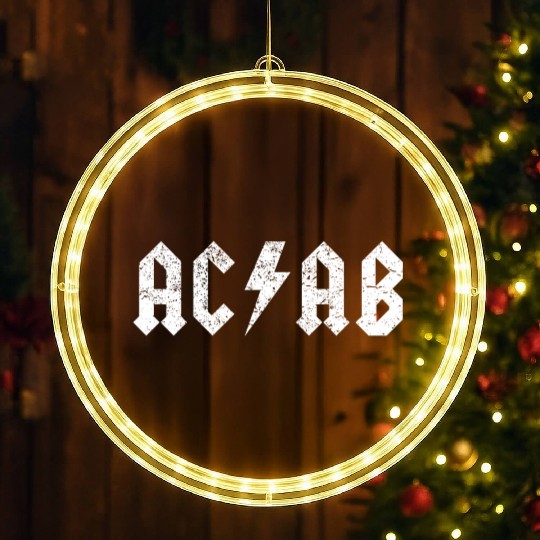 ACAB Punk A.C.A.B. All Cops Antifa Riot LED Christmas Window Lights