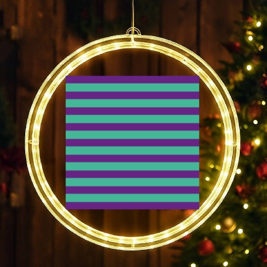 Stripes Purple Green LED Christmas Window Lights