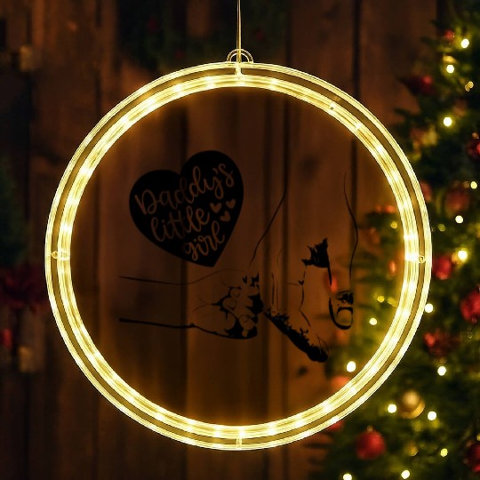 daddy little girl,daddy daughter LED Christmas Window Lights,daddy&me