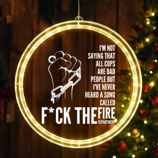 ACAB Black Lives Matter, End Police Brutality LED Christmas Window Lights