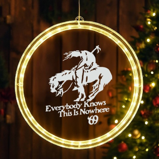 Neil Young And Crazy Horse Rock End Of The Trail H LED Christmas Window Lights