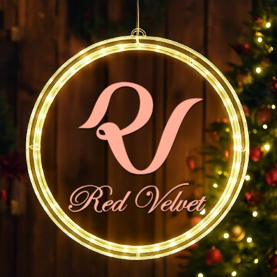 Red velvet kpop group logo design LED Christmas Window Lights