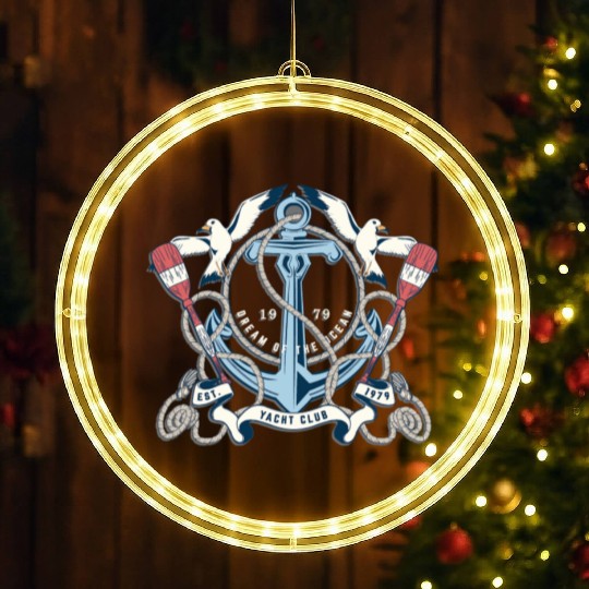 Yacht Club - Awesome sailor Gift LED Christmas Window Lights