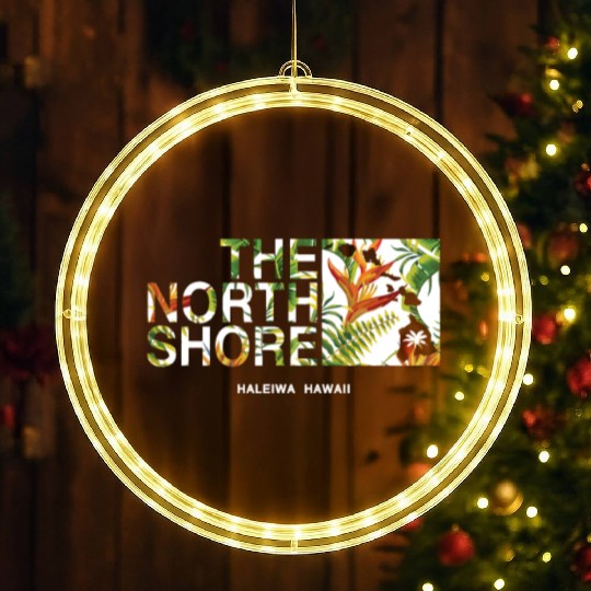 North Shore Haleiwa Bird Of Paradise LED Christmas Window Lights