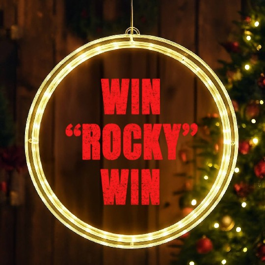win rocky win LED Christmas Window Lights inspired boxing LED Christmas Window Lights