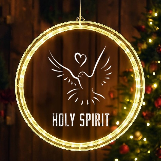 Holy Spirit Holy Spirit Holy Spirit LED Christmas Window Lights