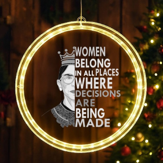 Ruth Bader Ginsburg LED Christmas Window Lights