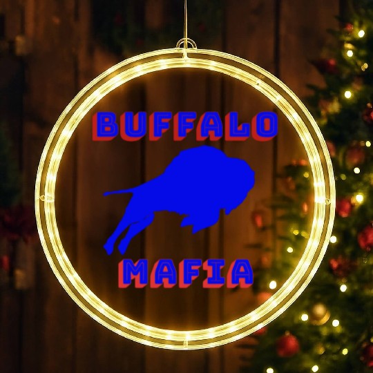 Bills Mafia LED Christmas Window Lights Makes A Great Gift For Buffalo Spo
