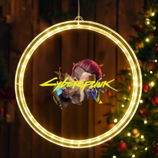 cyberpunk 2077 LED Christmas Window Lights