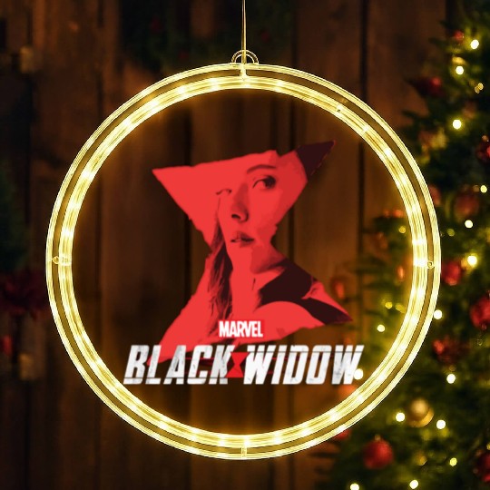 Marvel Black Widow Natasha Romanoff Hourglass LED Christmas Window Lights