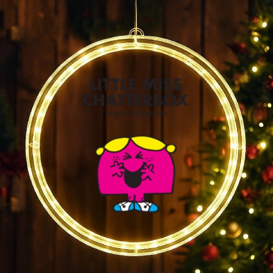 Mr Men Little Miss Chatterbox LED Christmas Window Lights