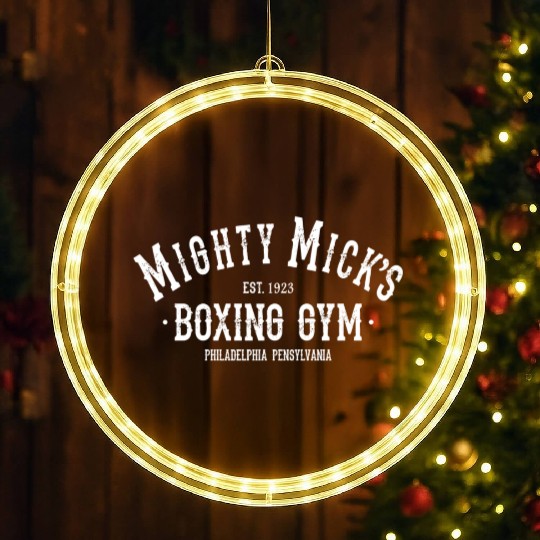 Mighty Mick's Boxing Club Philadelphia Training LED Christmas Window Lights