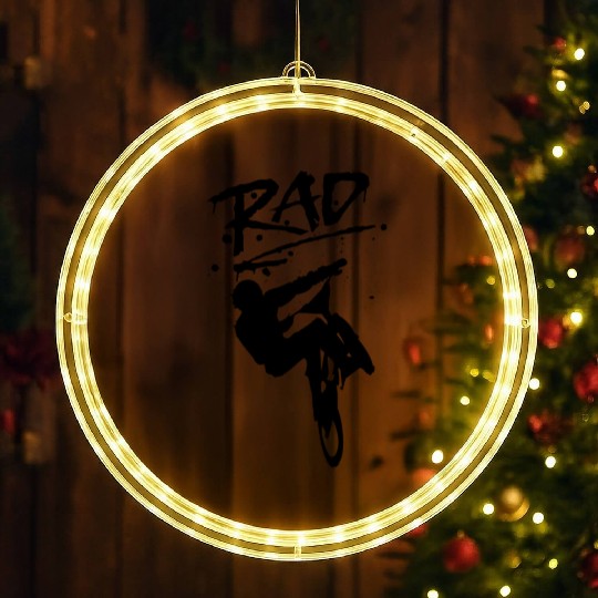 RAD BMX Bike Graffiti 80s Movie Radical LED Christmas Window Lights