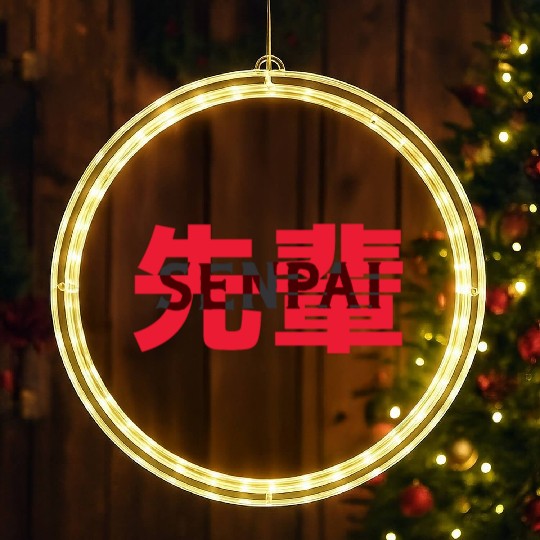 Japanese Anime Senpai LED Christmas Window Lights