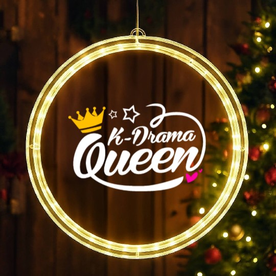 Kdrama Lover Korean Drama Fan Queen Mom Daughter LED Christmas Window Lights