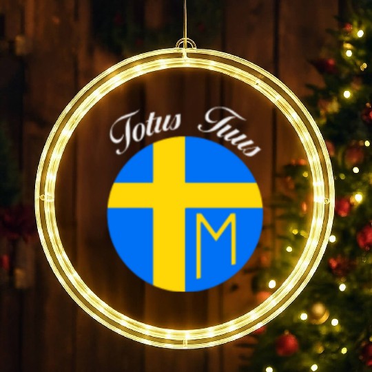 Totus Tuus Pope Saint John Paul Ii Latin Catholic LED Christmas Window Lights