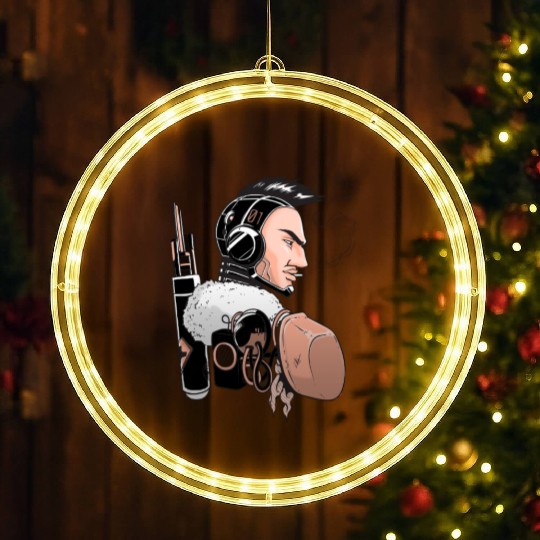 programmer LED Christmas Window Lights gift robot fan LED Christmas Window Lights