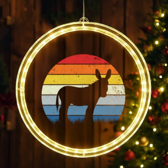 Donkey Retro LED Christmas Window Lights