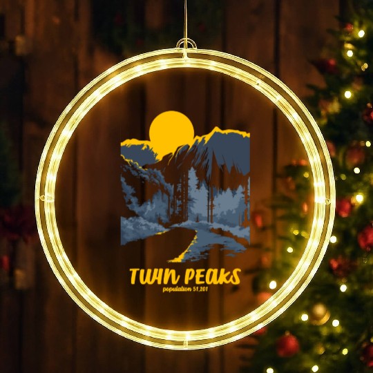 Twin Peaks Welcome To Twin Peaks Poster LED Christmas Window Lights