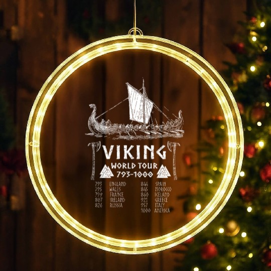 Viking world tour LED Christmas Window Lights