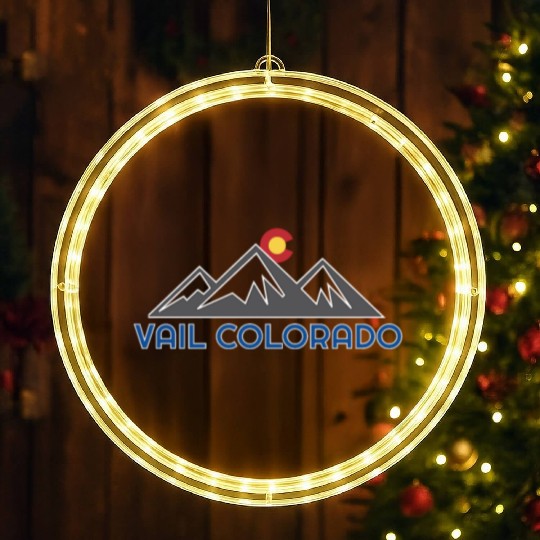 Vail Colorado Rocky Mountain LED Christmas Window Lights
