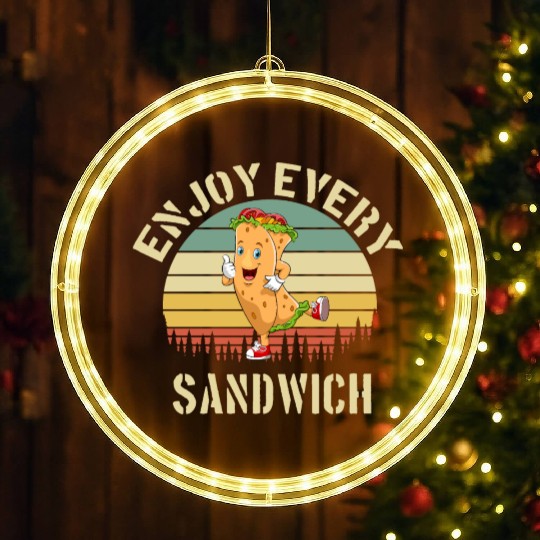 Enjoy Every Sandwich LED Christmas Window Lights
