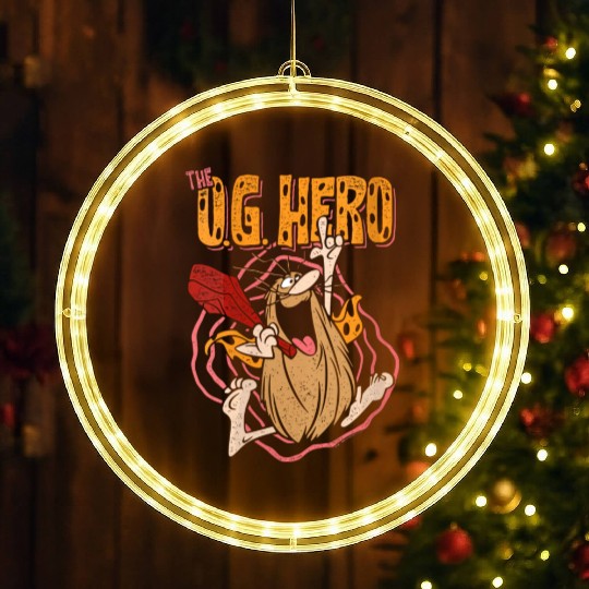 Captain Caveman Og Hero Gift LED Christmas Window Lights