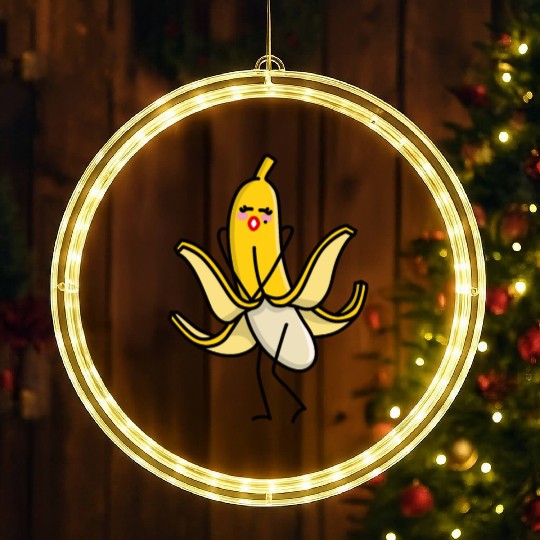 Marilyn, Monroe sexy banana blowing skirt up pun LED Christmas Window Lights