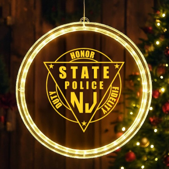 jersey state police LED Christmas Window Lights