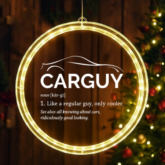 Car Guy Definition I - Cool Car LED Christmas Window Lights