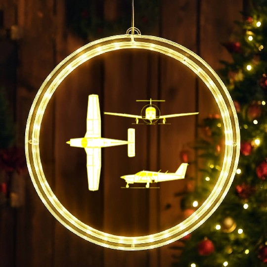 Piper PA 32 260 6 Cherokee Six LED Christmas Window Lights