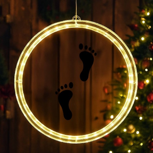 Footprints icon 01 LED Christmas Window Lights
