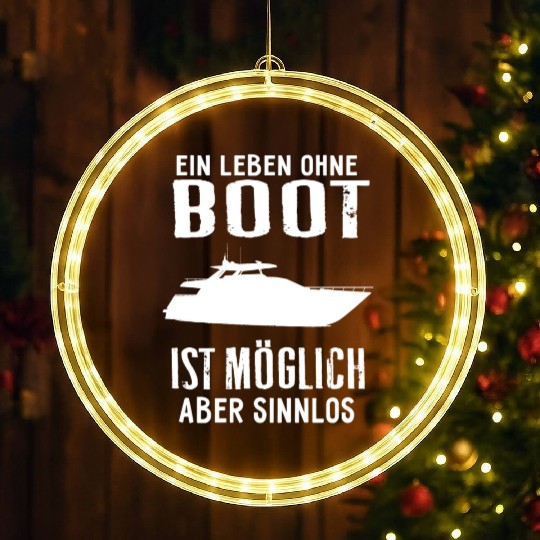 Life boat gift sailor sailboat yacht club LED Christmas Window Lights