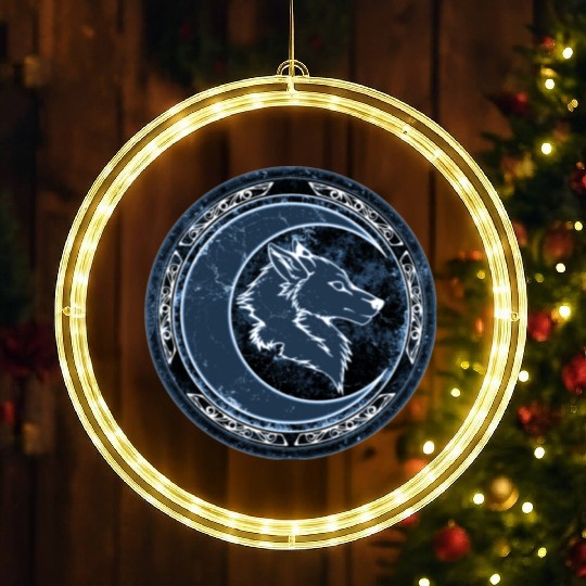 Wolf Moon LED Christmas Window Lights