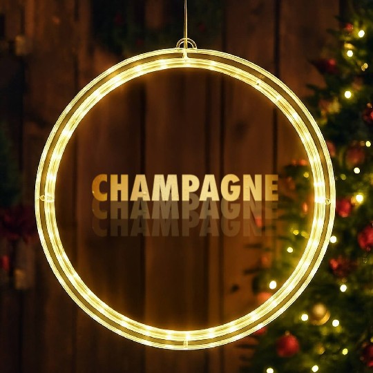 Champagne LED Christmas Window Lights