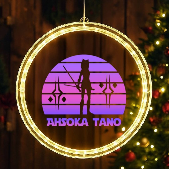 Ahsoka tano - Synthwave LED Christmas Window Lights