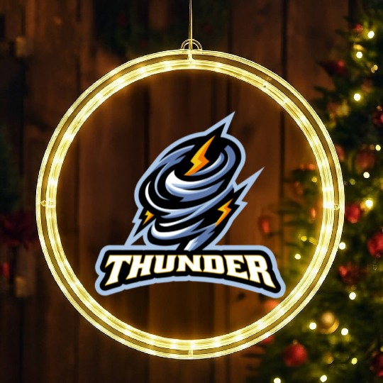 Thunder lighting storm scary weather LED Christmas Window Lights