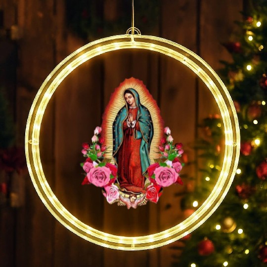 Our Lady of Guadalupe, Mexican Virgin Mary, Mexico LED Christmas Window Lights