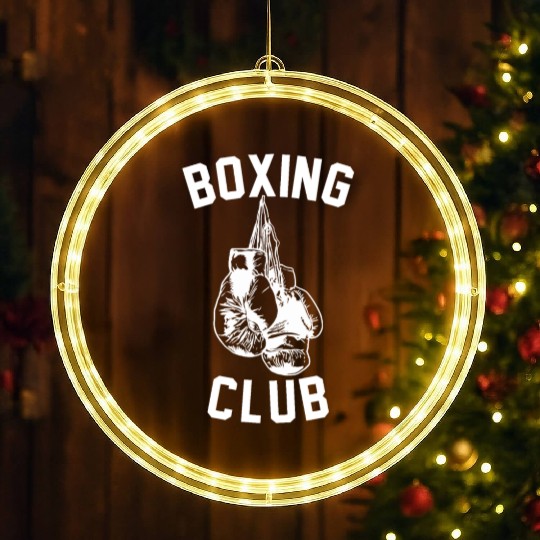 boxing club w LED Christmas Window Lights