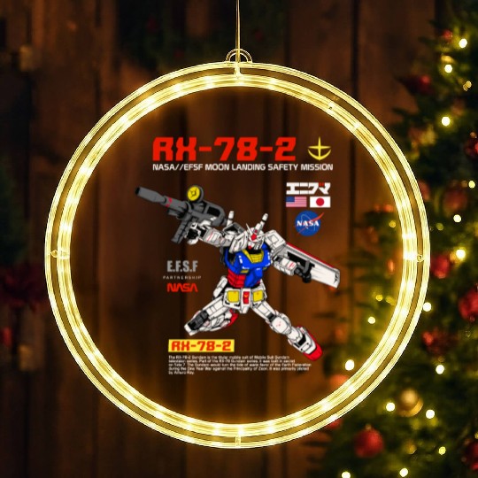 Rx-78-2 Gundam LED Christmas Window Lights